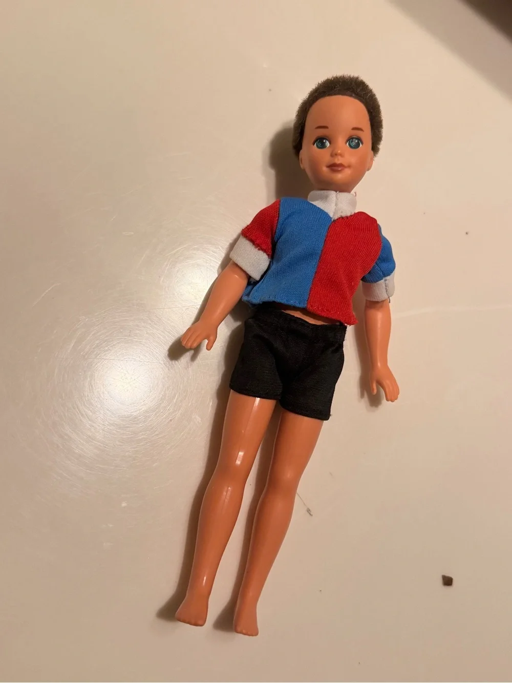 McDonald's Blue & Red Kids Fashion Doll with Black Shorts